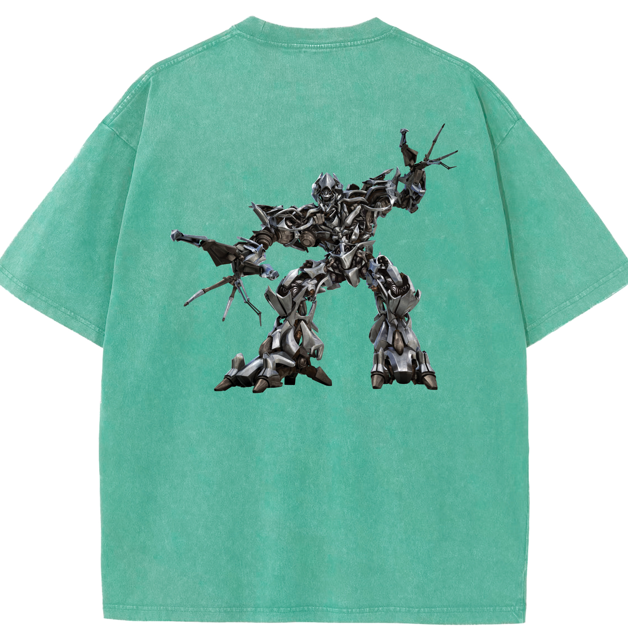 （画像用）  綿100% ヴィンテージ風 半袖Tシャツ（背面プリント）